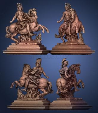 3D model King Louis XIV Paris (STL)